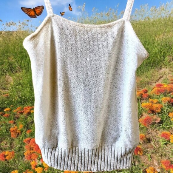 Dr. Haider-Petkov Luxury Vienna Vtg Knit Sleeveless Cami Tank Top - Picture 9 of 11